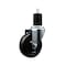 Service Caster 4'' SS Soft Rubber Wheel Swivel 1-3/4'' Expanding Stem Caster SCC-SSEX20S414-SRS-134 - alternate 1